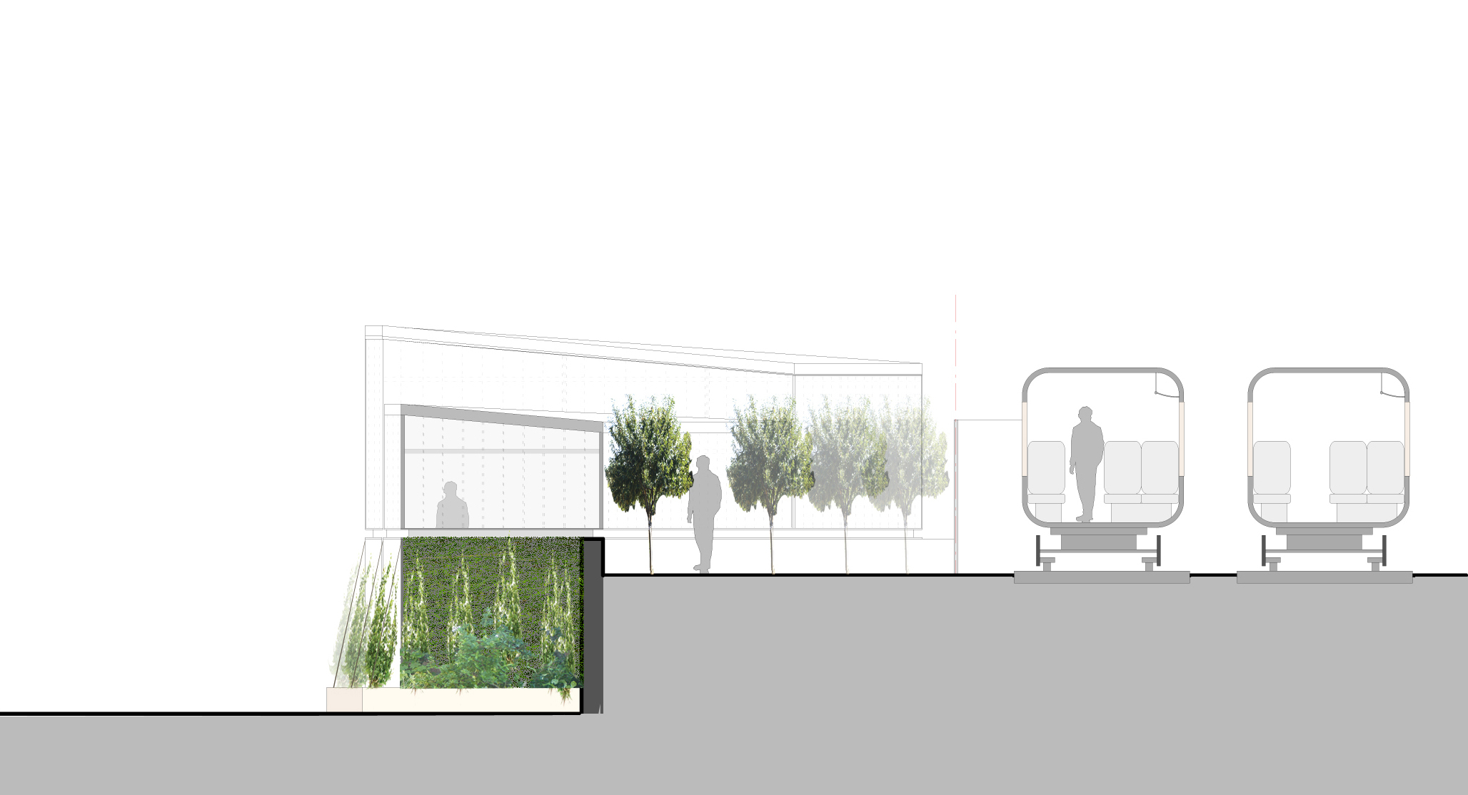 ABN1 - King's Cross Community Scale AD plant ABN1 - South Elevation